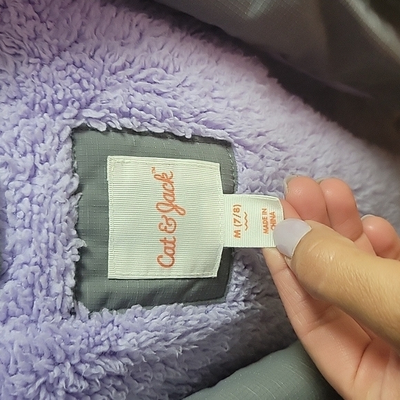 Cat & Jack Girls Medium winter jacket EUC - Picture 4 of 9